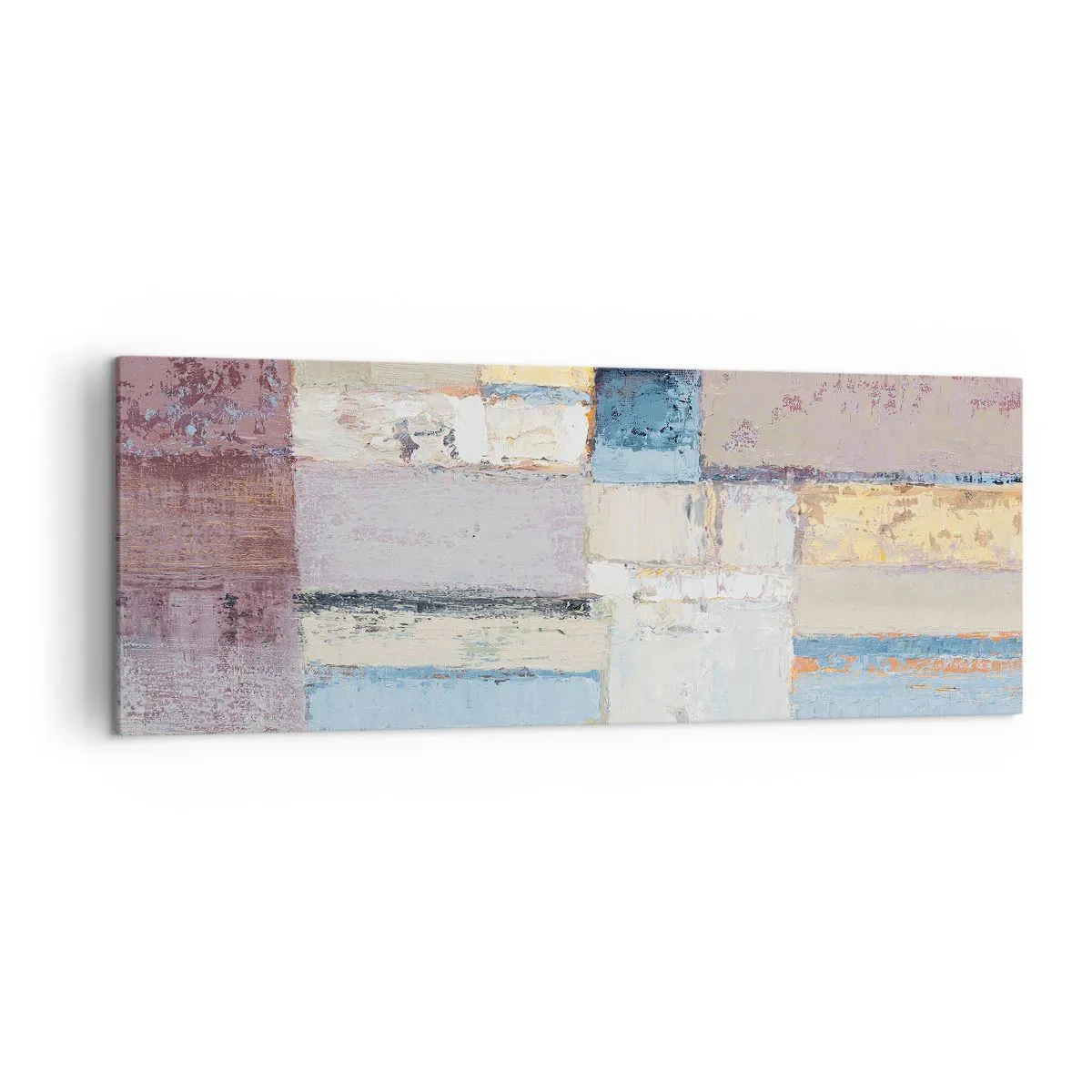 Quadro em tela - A paz da geometria - 140x50 cm