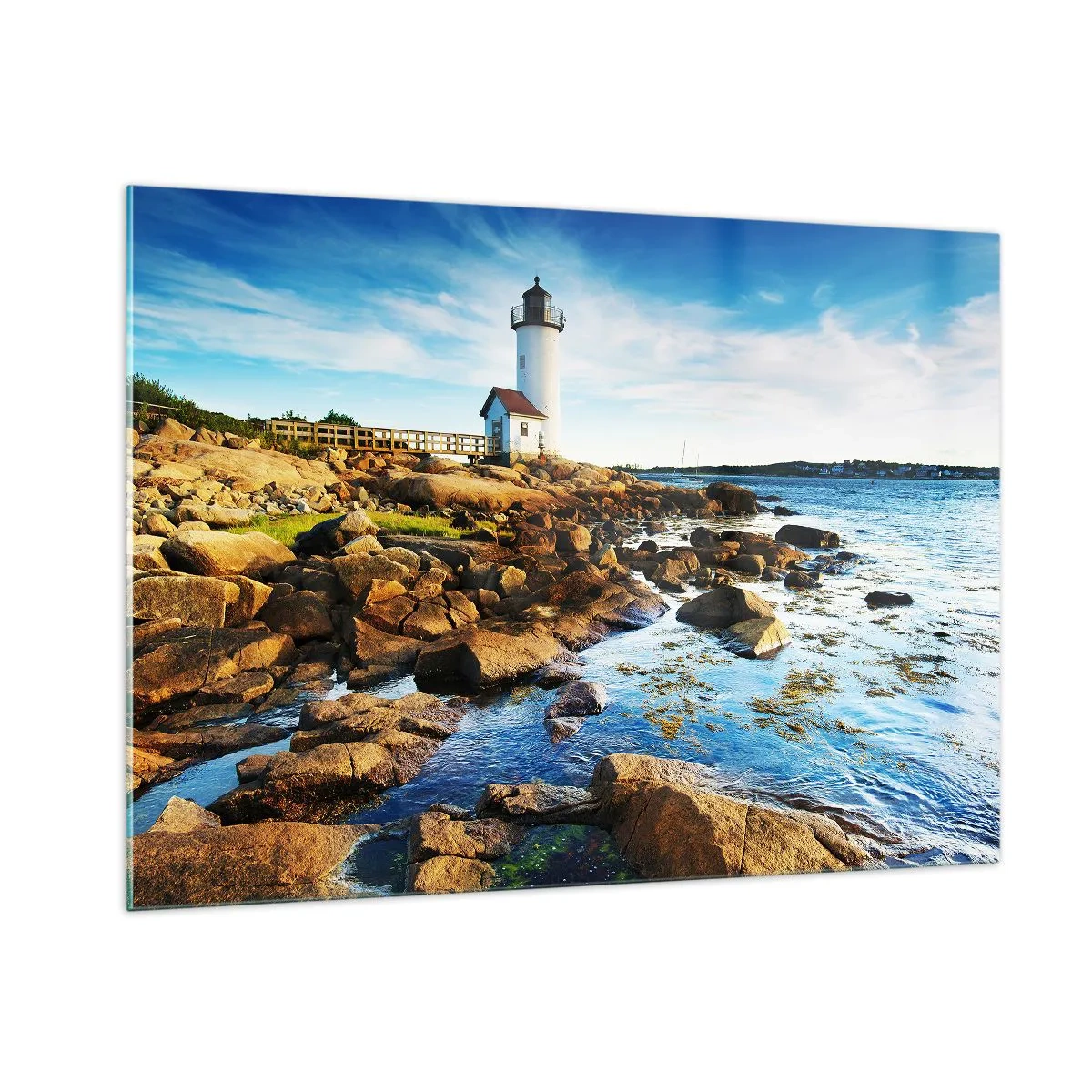 Quadro em vidro - Voltem bem, estou à espera - 100x70 cm