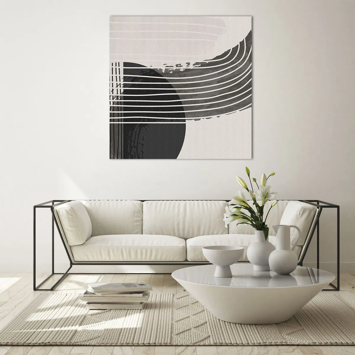 Quadro em vidro - Ida e volta - 70x70 cm