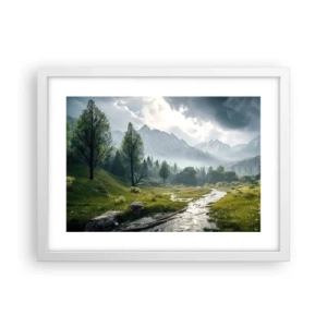 Pôster em moldura branca - Ida e volta - 40x30 cm