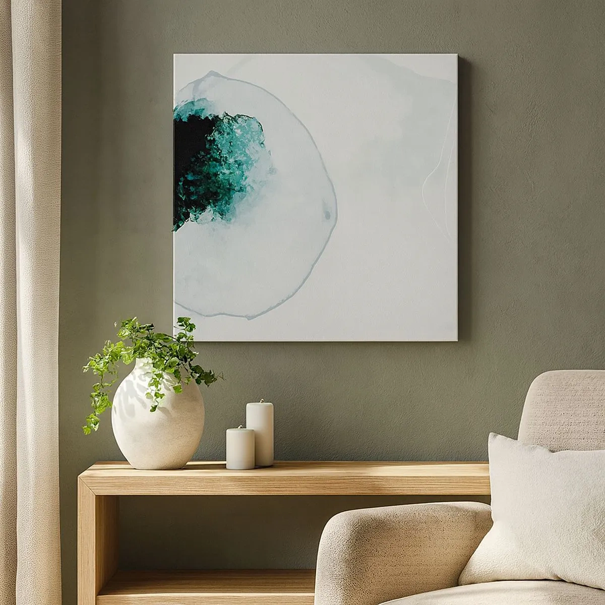 Quadro em tela - Numa gota d'água - 30x30 cm