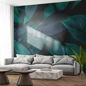 Papel de Parede Autocolante Deluxe Sticker - Verde em si - Folhas, Natureza, Botânica - 100x70 cm
