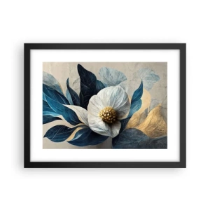 Pôster com moldura preta - Tem um coração de ouro - 40x30 cm