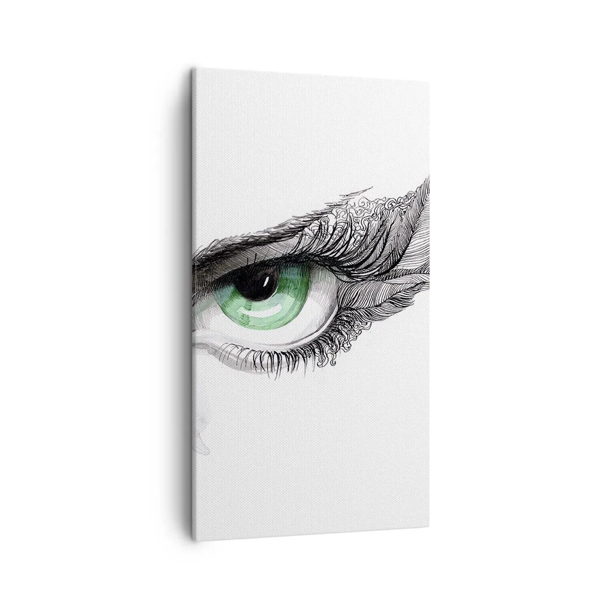 Quadro em tela - Bonita e pronta para atacar - 45x80 cm