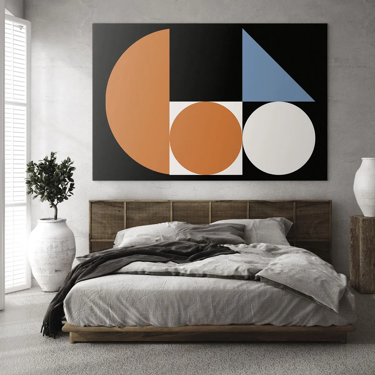 Quadro em vidro - Disposição das figuras - 120x80 cm