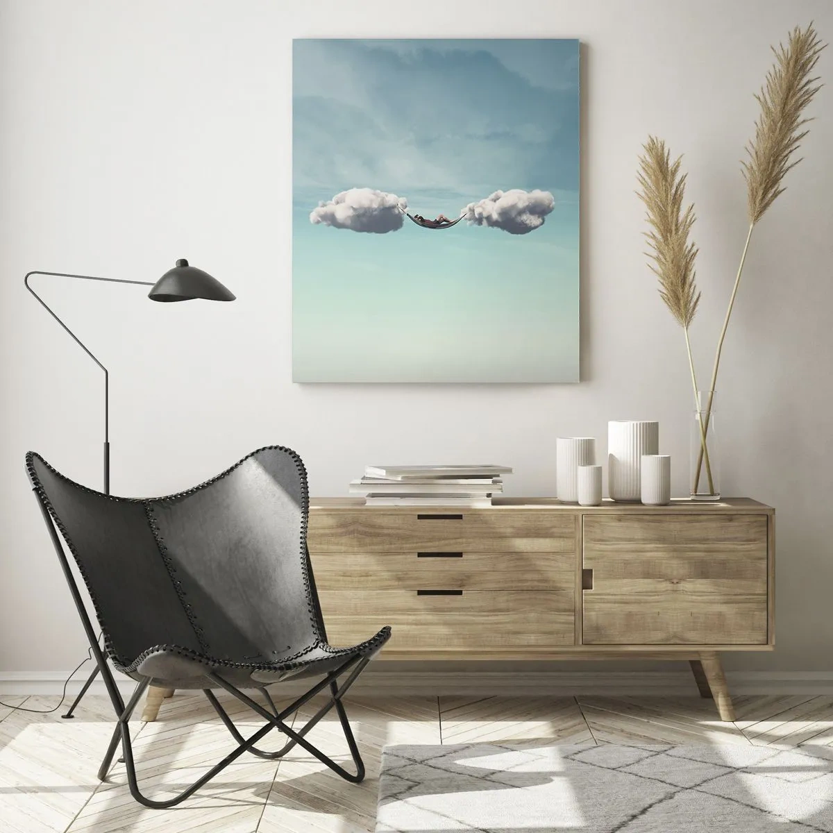 Quadro em vidro - A felicidade do momento - 50x70 cm