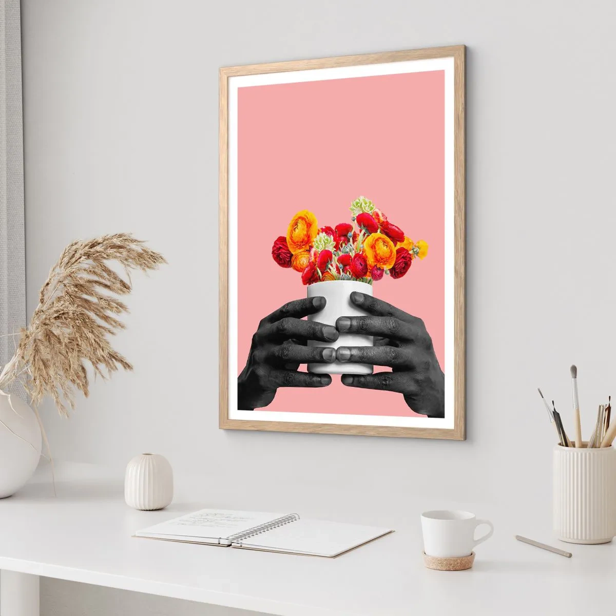 Pôster com moldura de carvalho claro - A apoteose da vida - 70x100 cm