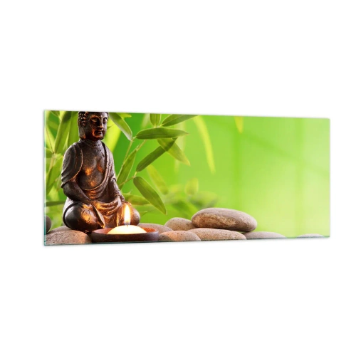 Quadro em vidro - A vida é linda - 100x40 cm