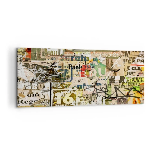 Quadro em tela - O caos - 100x40 cm