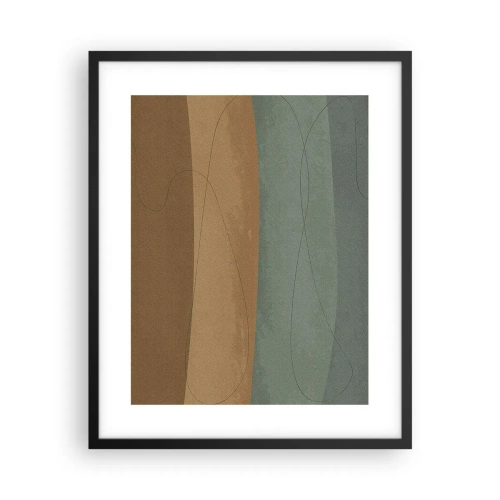 Pôster com moldura preta - Composição horizontal - 40x50 cm