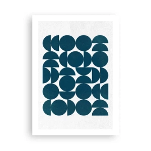 Pôster - Círculos e semicírculos - 50x70 cm