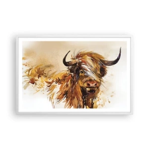 Pôster em moldura branca - Orgulho do caçador - 91x61 cm