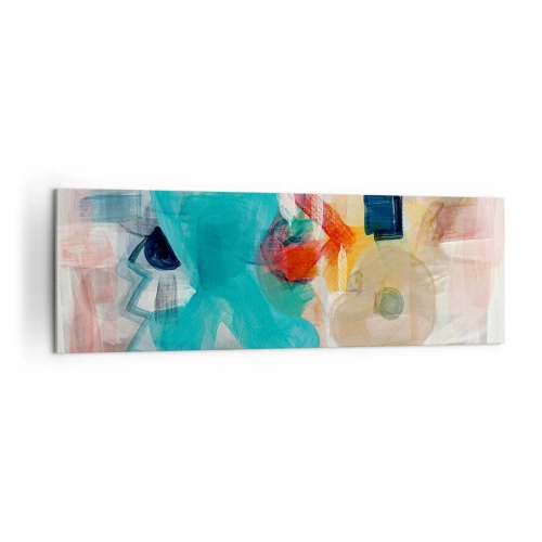 Quadro em tela - Jogo colorido - 160x50 cm