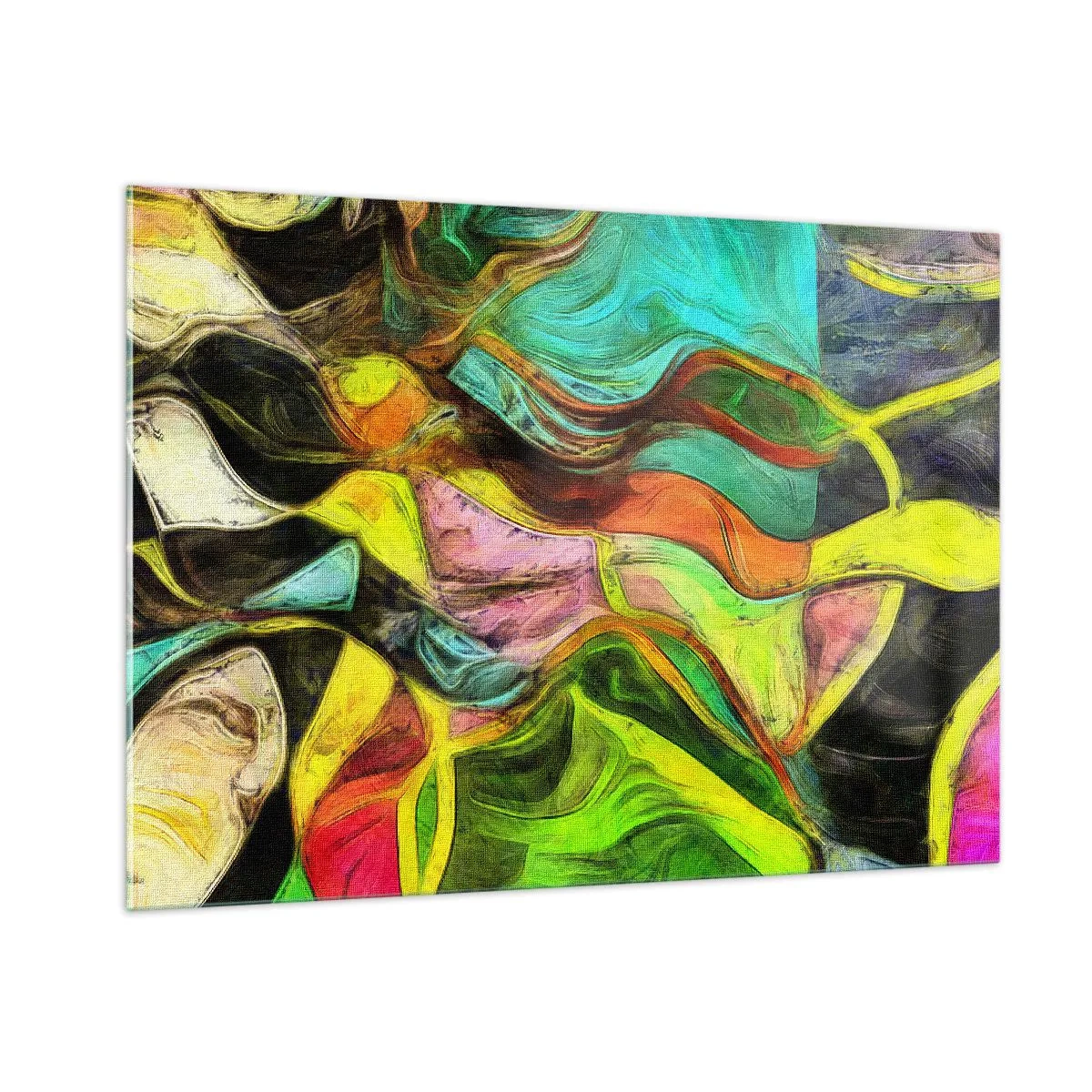 Quadro em vidro - O movimento é vida - 100x70 cm