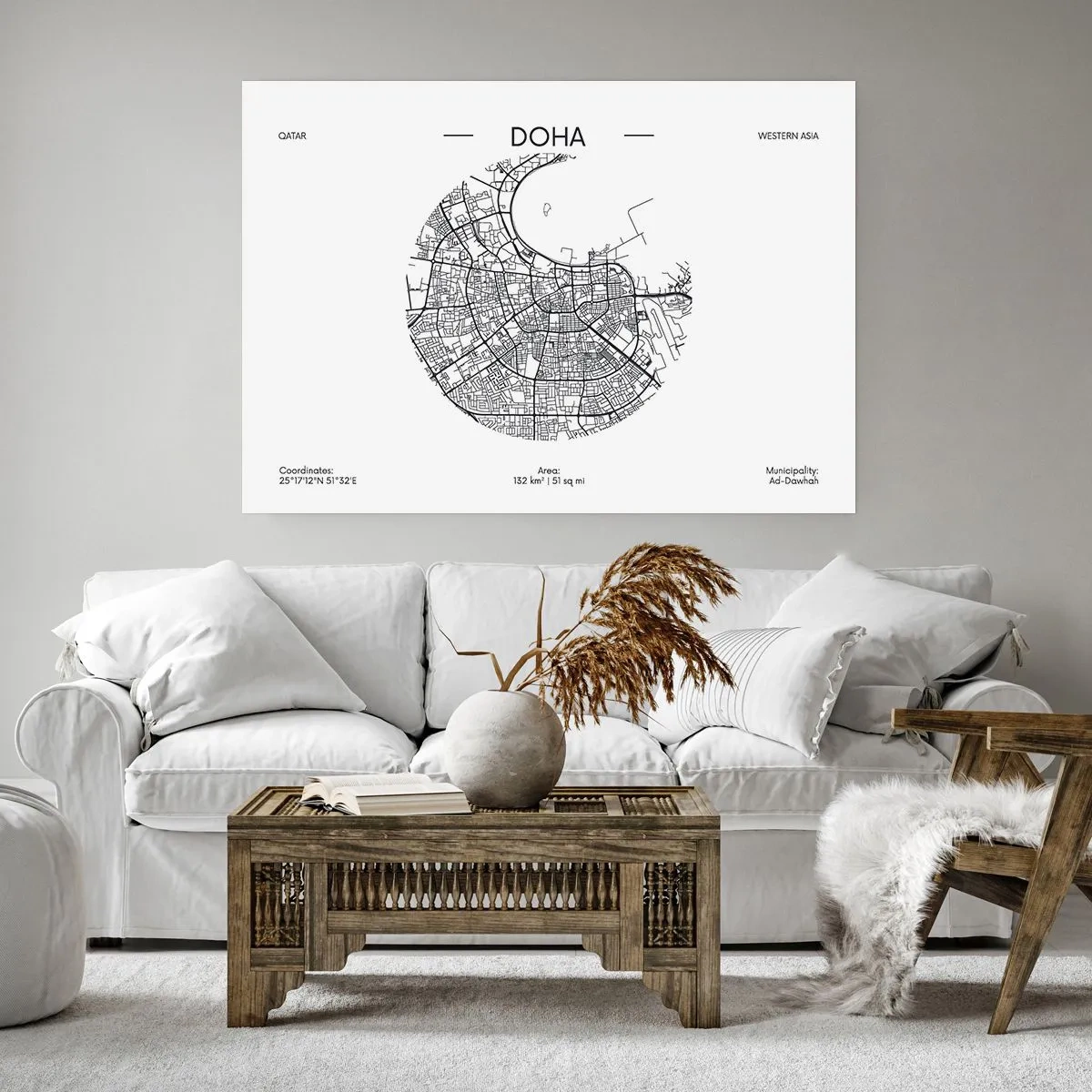 Pôster - Anatomia de Doha - 100x70 cm