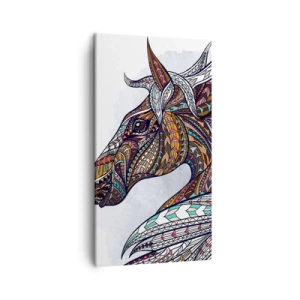 Quadro em tela - Corcel do guerreiro celta - 45x80 cm