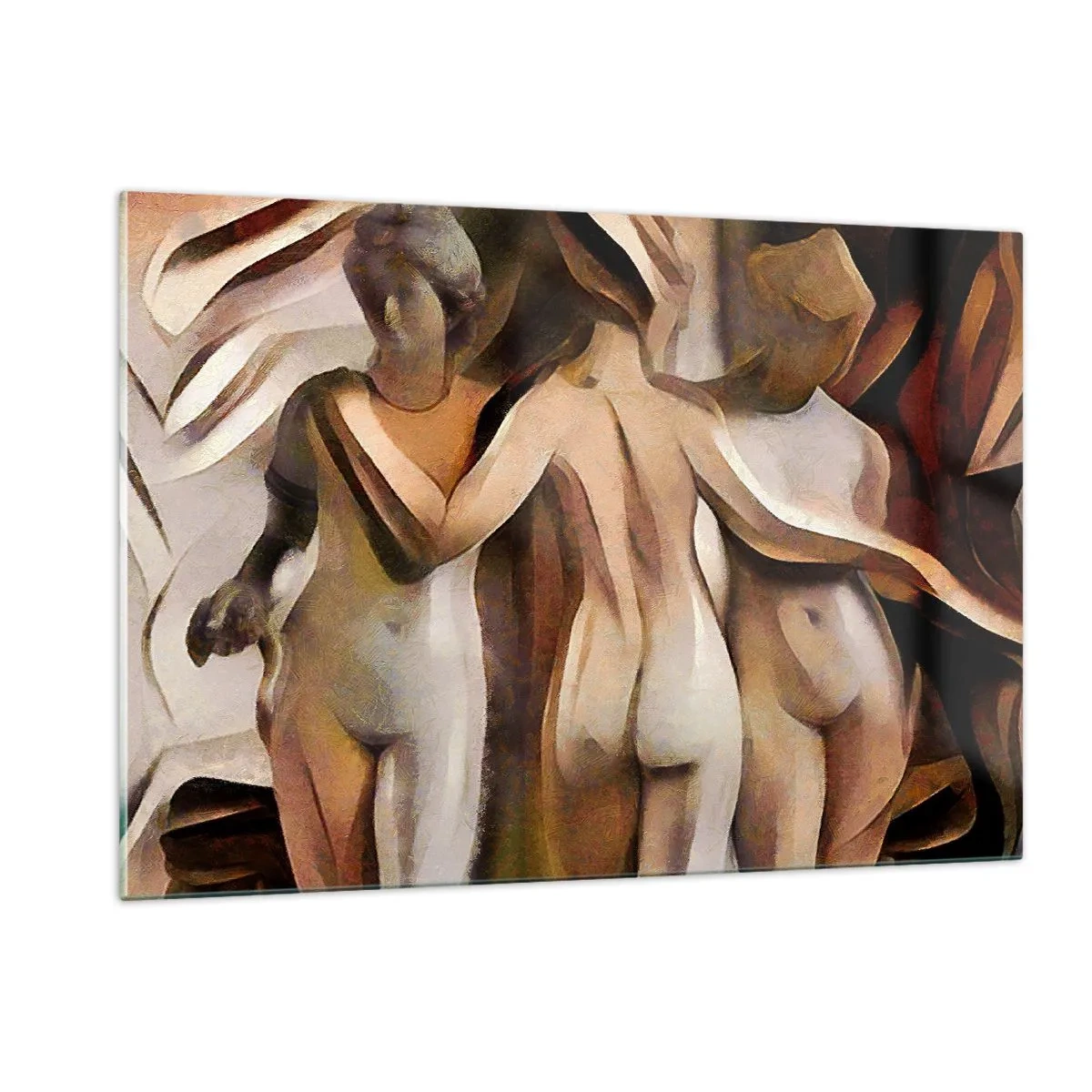 Quadro em vidro - Três Graças 2.0 - 120x80 cm