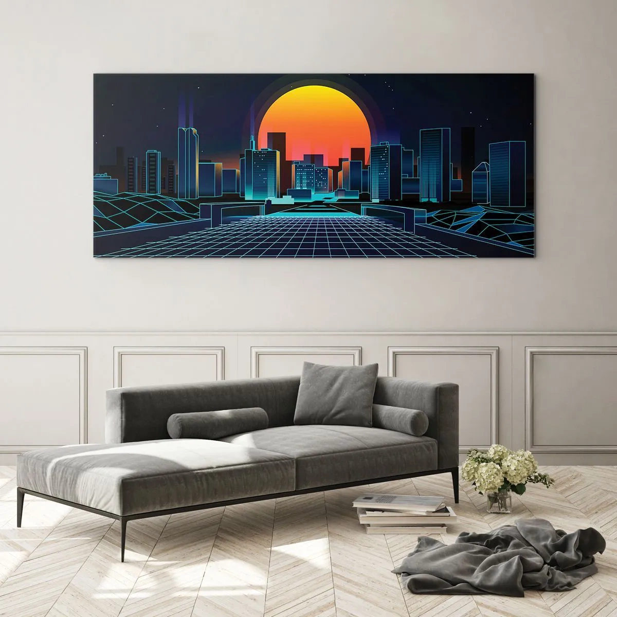 Quadro em vidro - Ainda quer ir para o mundo real? - 160x50 cm