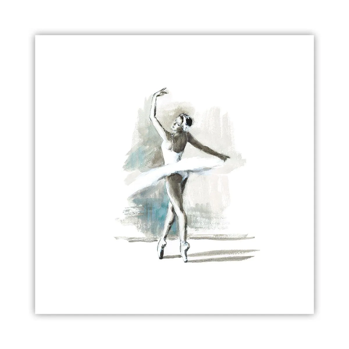 Pôster - Encantada num cisne - 30x30 cm