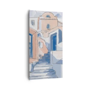Quadro em tela - Cidade exótica - 65x120 cm