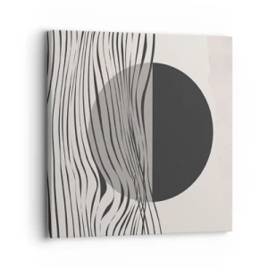 Quadro em tela - Composição da metade - 30x30 cm