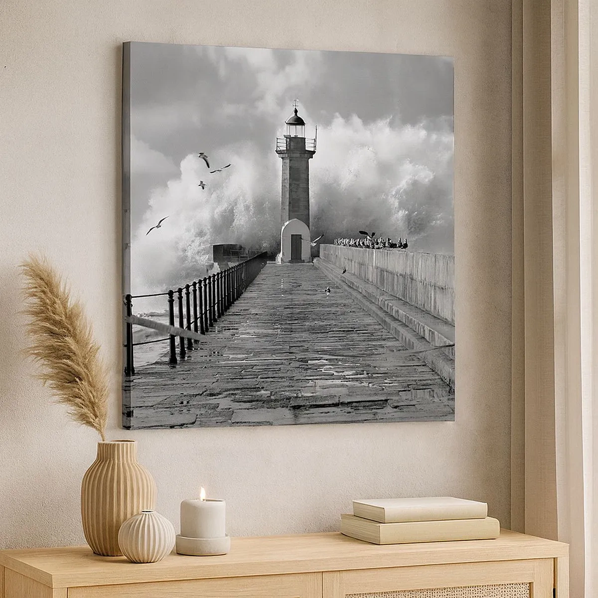 Quadro em tela - Destemida - 30x30 cm