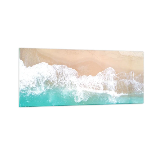 Quadro em vidro - Toque carinhoso - 100x40 cm