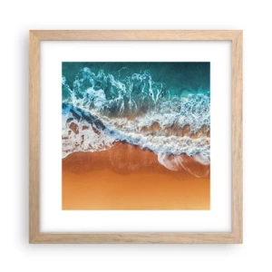 Pôster com moldura de carvalho claro - Sempre em par - 30x30 cm