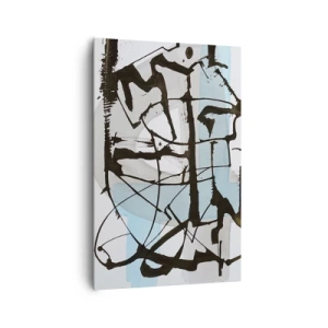 Quadro em tela - Azul mesmo assim - 80x120 cm