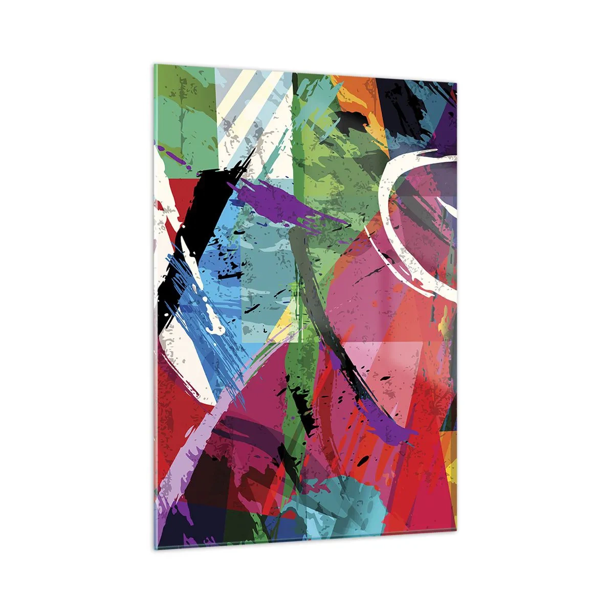 Quadro em vidro - Rápido, vivo e animado - 50x70 cm