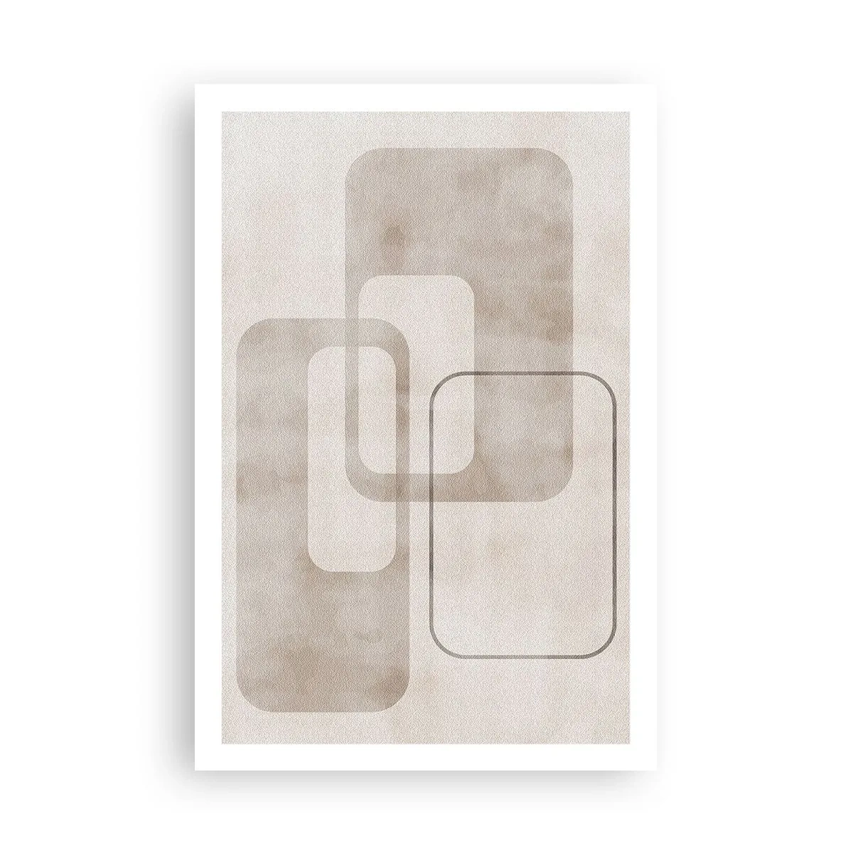 Pôster - Argamassa geométrica - 61x91 cm