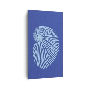 Quadro em tela - O nascimento da concha - 45x80 cm