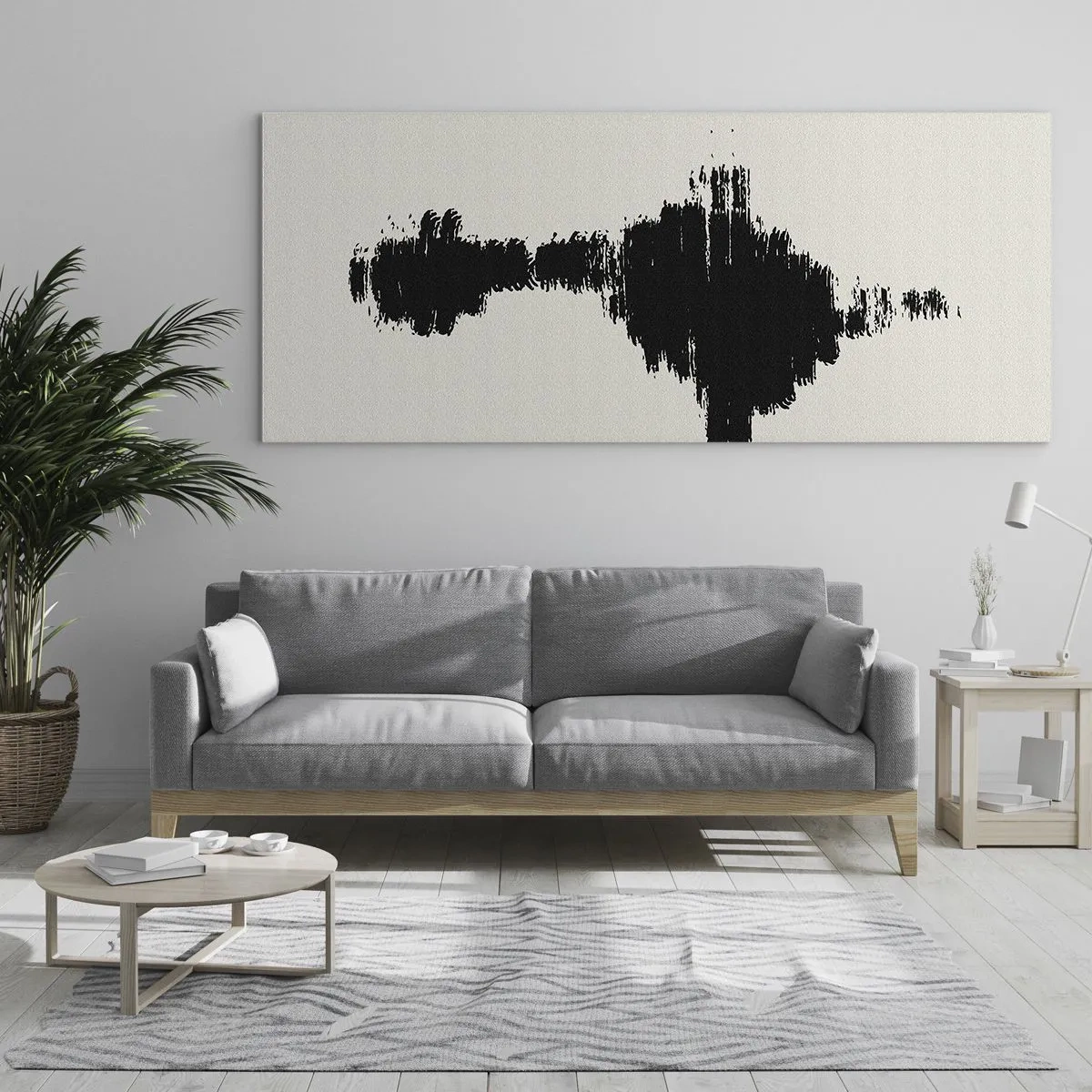 Quadro em vidro - Vibrações da imaginação - 140x50 cm