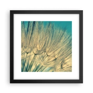 Pôster com moldura preta - À espera do vento - 30x30 cm