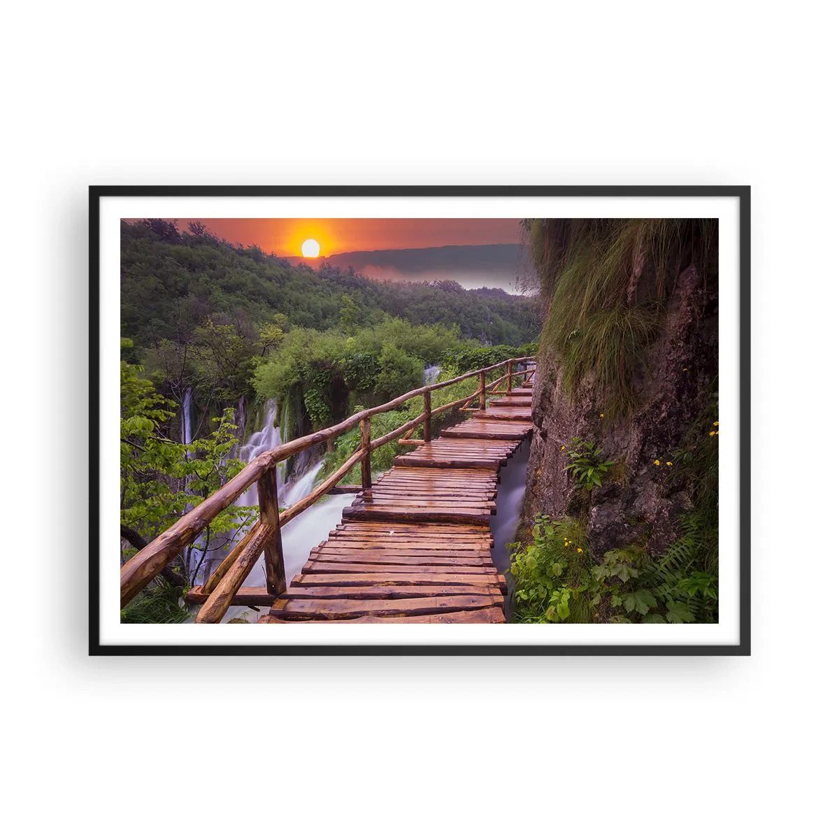 Pôster com moldura preta - Beleza inacreditável - 100x70 cm