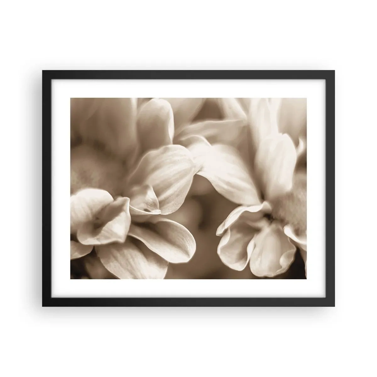 Pôster com moldura preta - Gentil como um sorriso - 50x40 cm