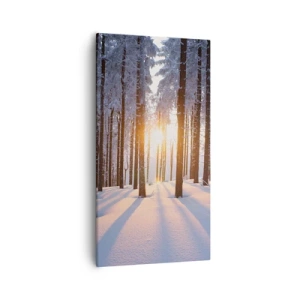 Quadro em tela - Preto no branco - 55x100 cm