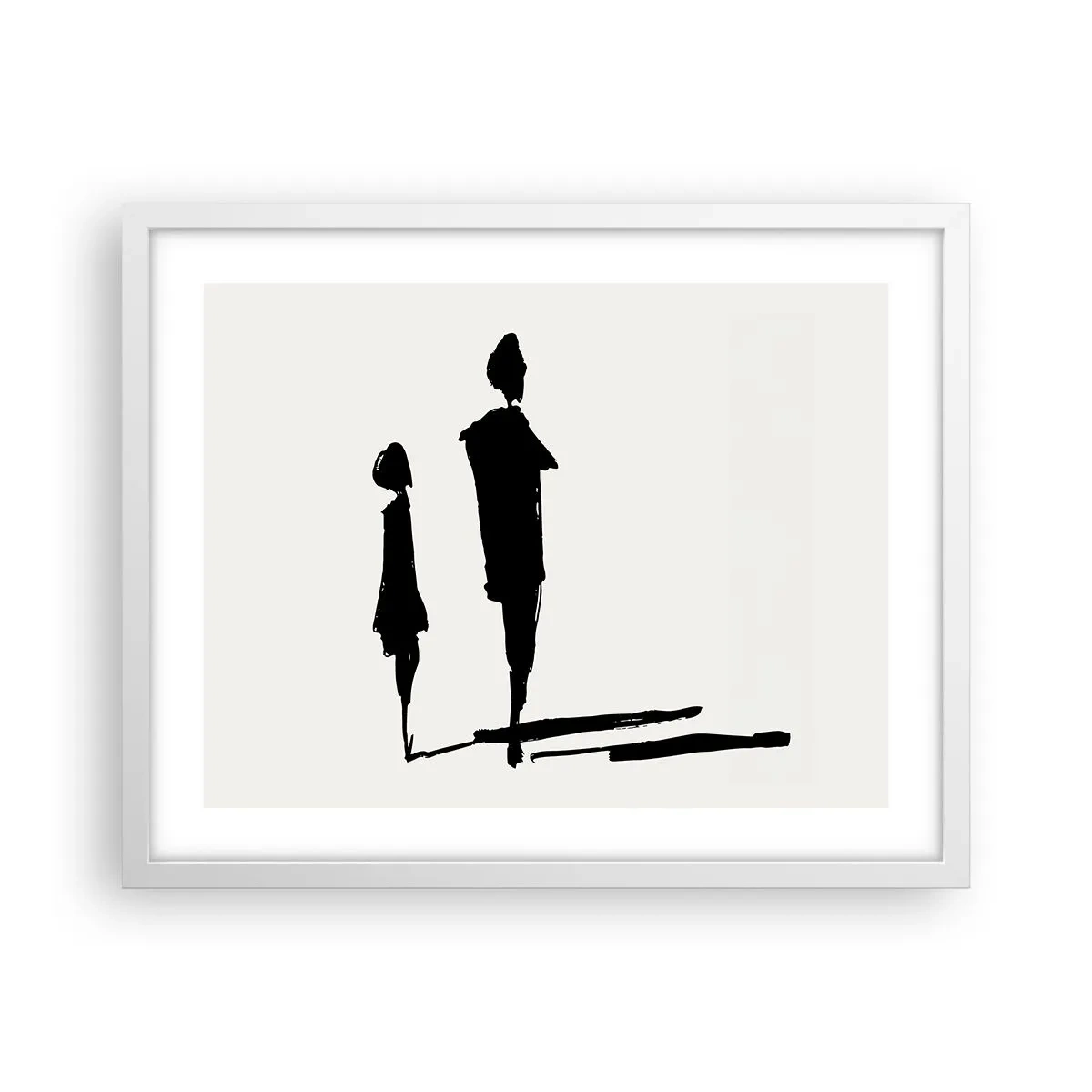 Pôster em moldura branca - Certeza que juntos? - 50x40 cm