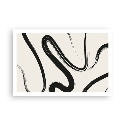 Pôster - Capricho preto e branco - 91x61 cm