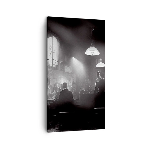 Quadro em tela - Em uma atmosfera de jazz - 45x80 cm