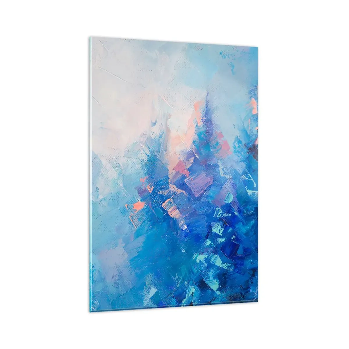 Quadro em vidro - Abstração de inverno - 80x120 cm