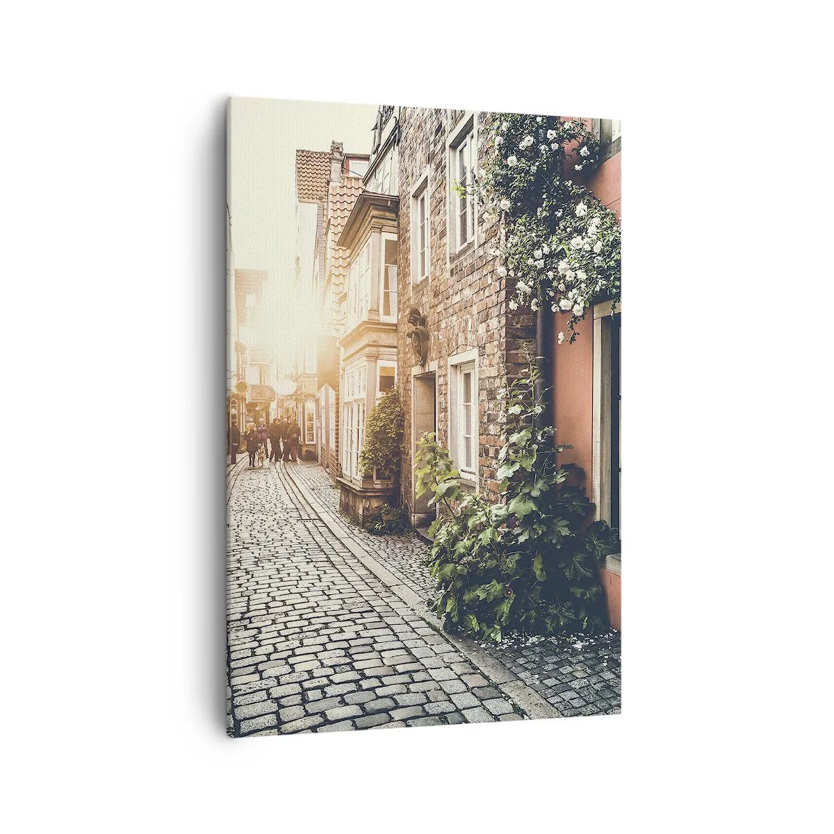 Quadro em tela - Beco rosa em brilho rosa - 70x100 cm