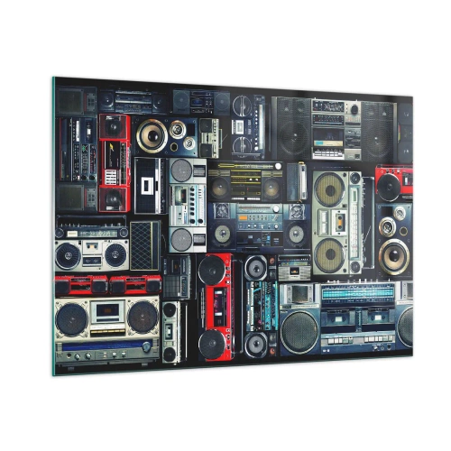 Quadro em vidro - Saudades dos anos 80. - 100x70 cm