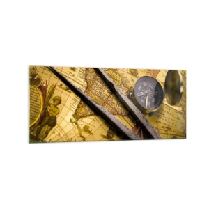 Quadro em vidro - Onde estão esses tesouros? - 120x50 cm