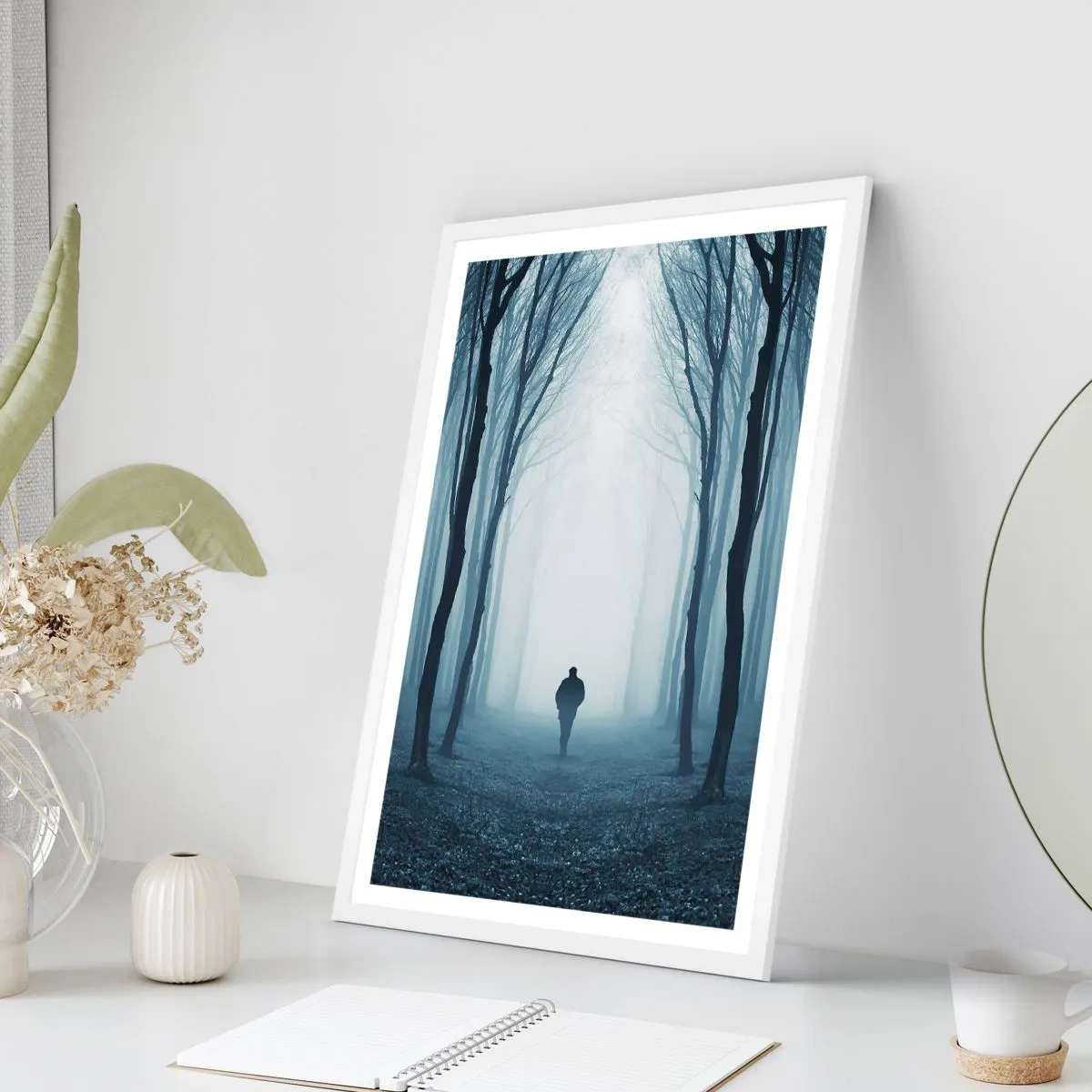 Pôster em moldura branca - Tudo simples e claro - 50x70 cm