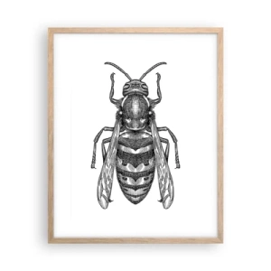 Pôster com moldura de carvalho claro - De um planeta de insetos - 40x50 cm