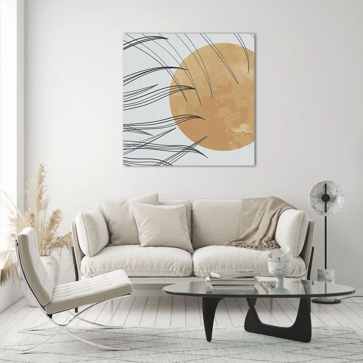 Quadro em vidro - Sempre em direção ao sol - 40x40 cm