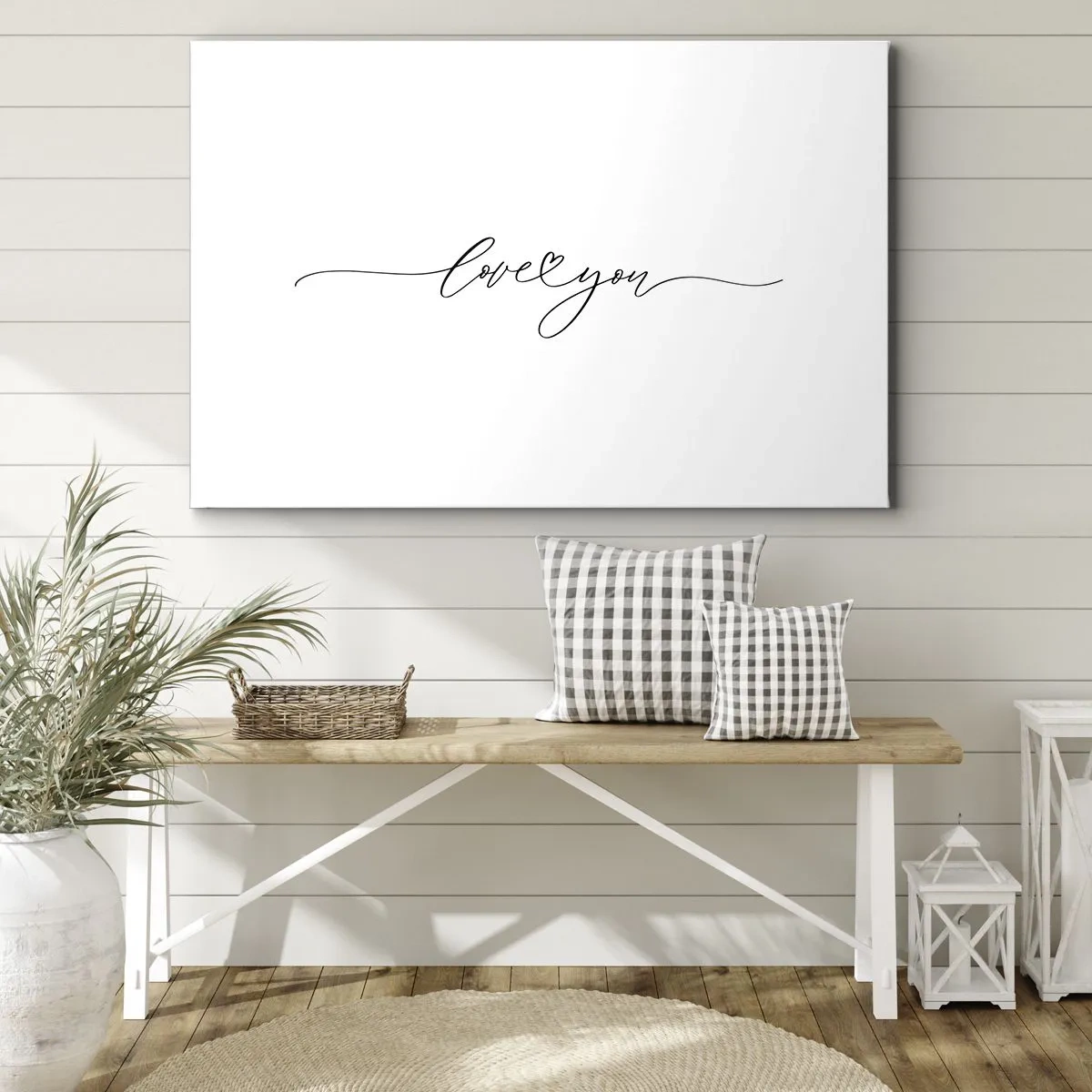 Quadro em tela - Preto e branco - 120x80 cm