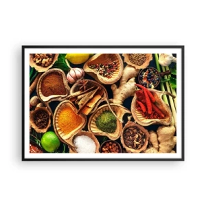 Pôster com moldura preta - Leve o que quiser - 100x70 cm