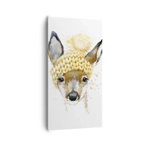 Quadro em tela - Para o inverno na floresta  - 65x120 cm